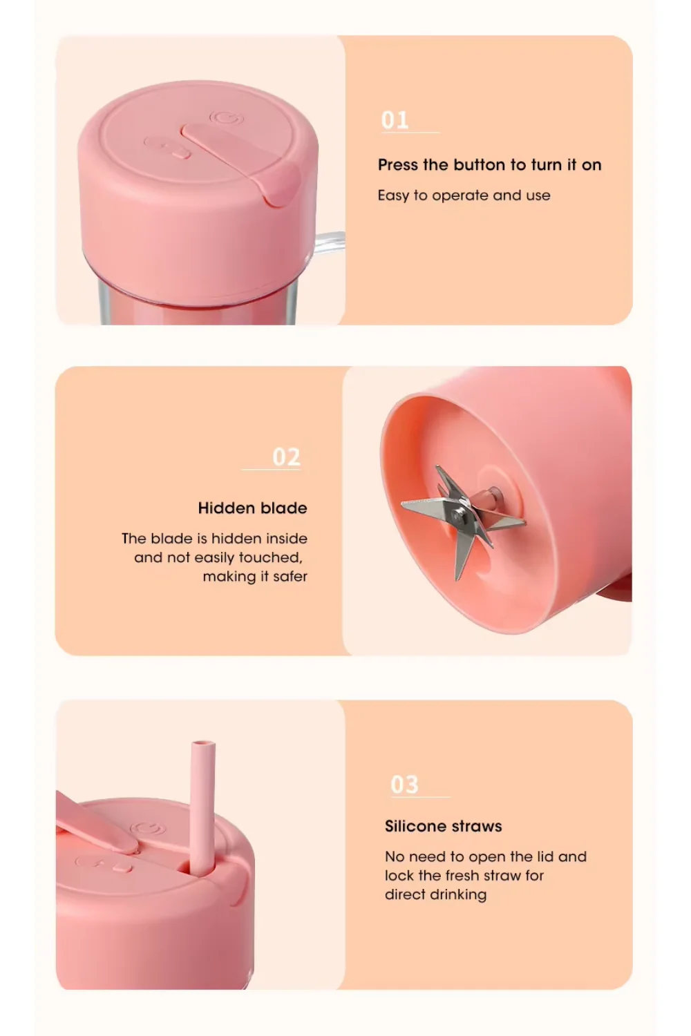 electric juicer bottle with straw electric juicer bottle with straw