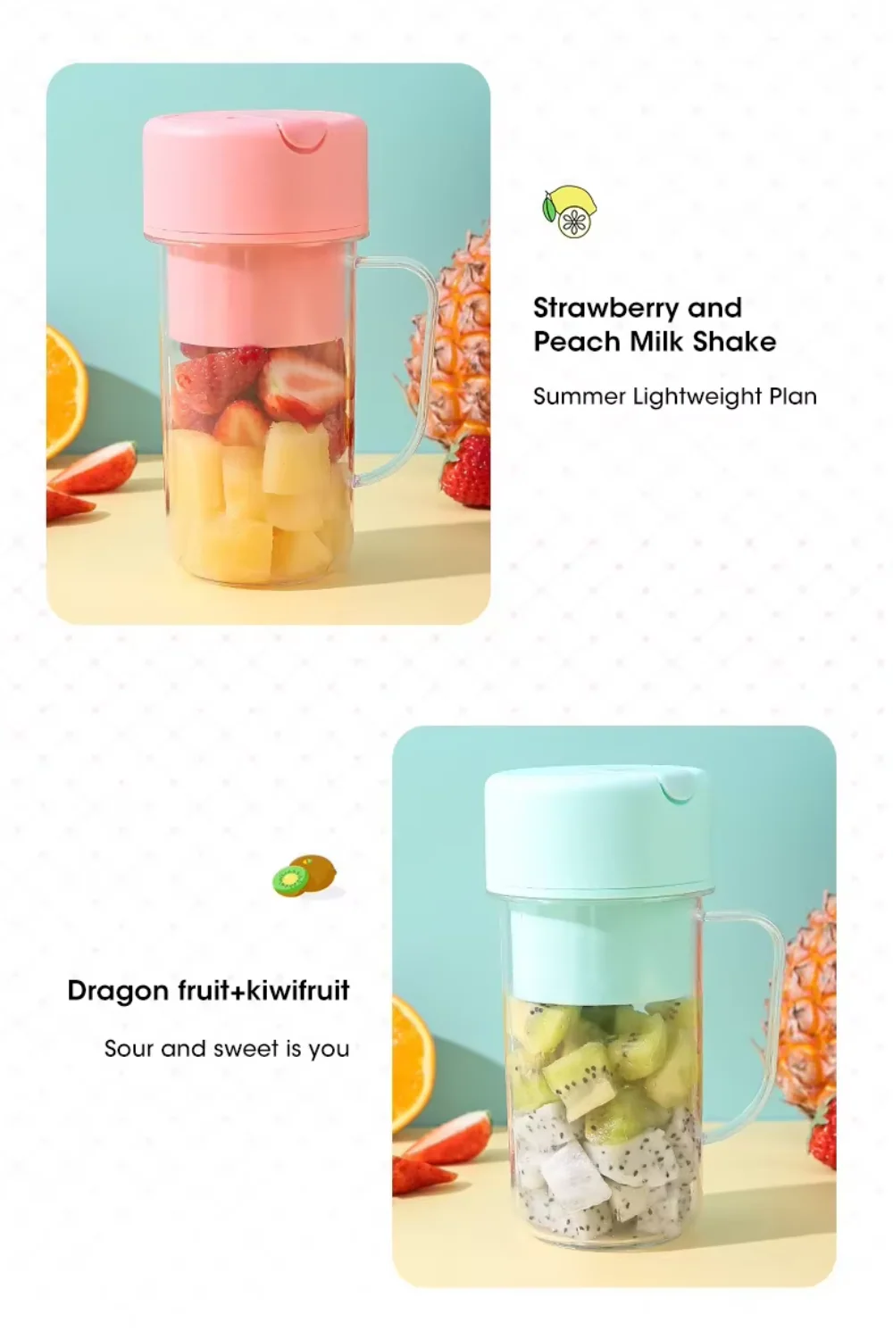 electric juicer bottle with straw electric juicer bottle with straw