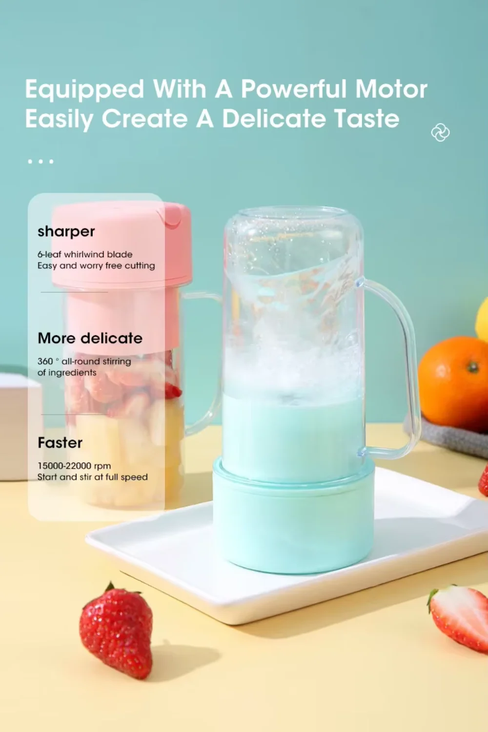 electric juicer bottle with straw electric juicer bottle with straw