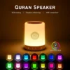 quran speaker with led light & bluetooth